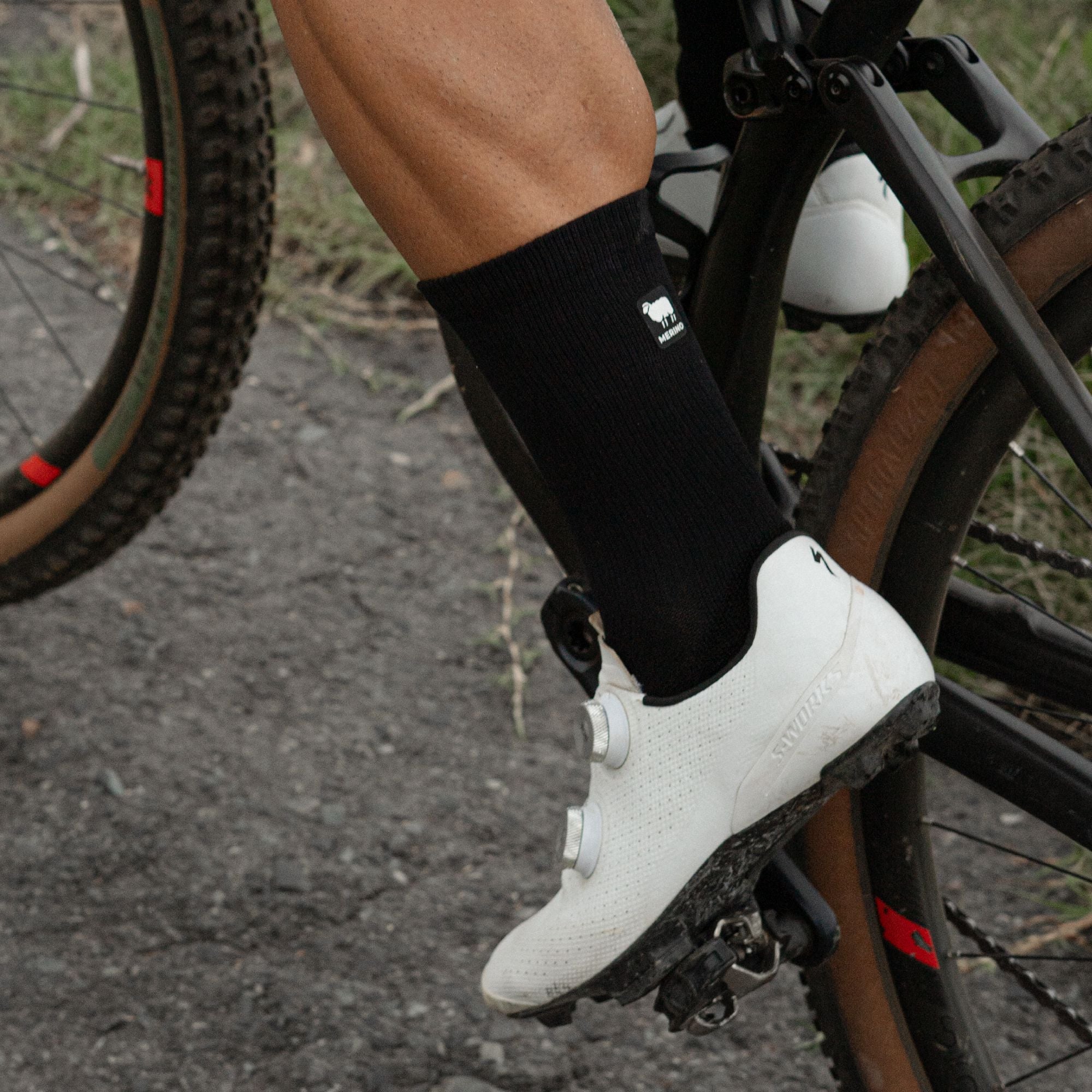 Versus Black Wolf Merino Winter Socks 