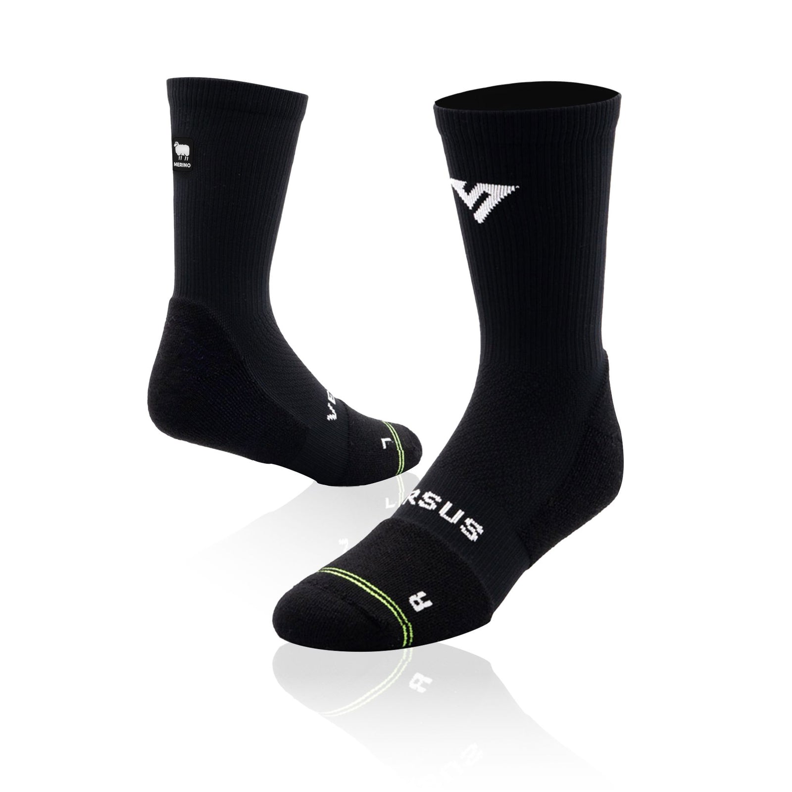 Versus Black Wolf Merino Winter Socks Black Wolf 4-7 