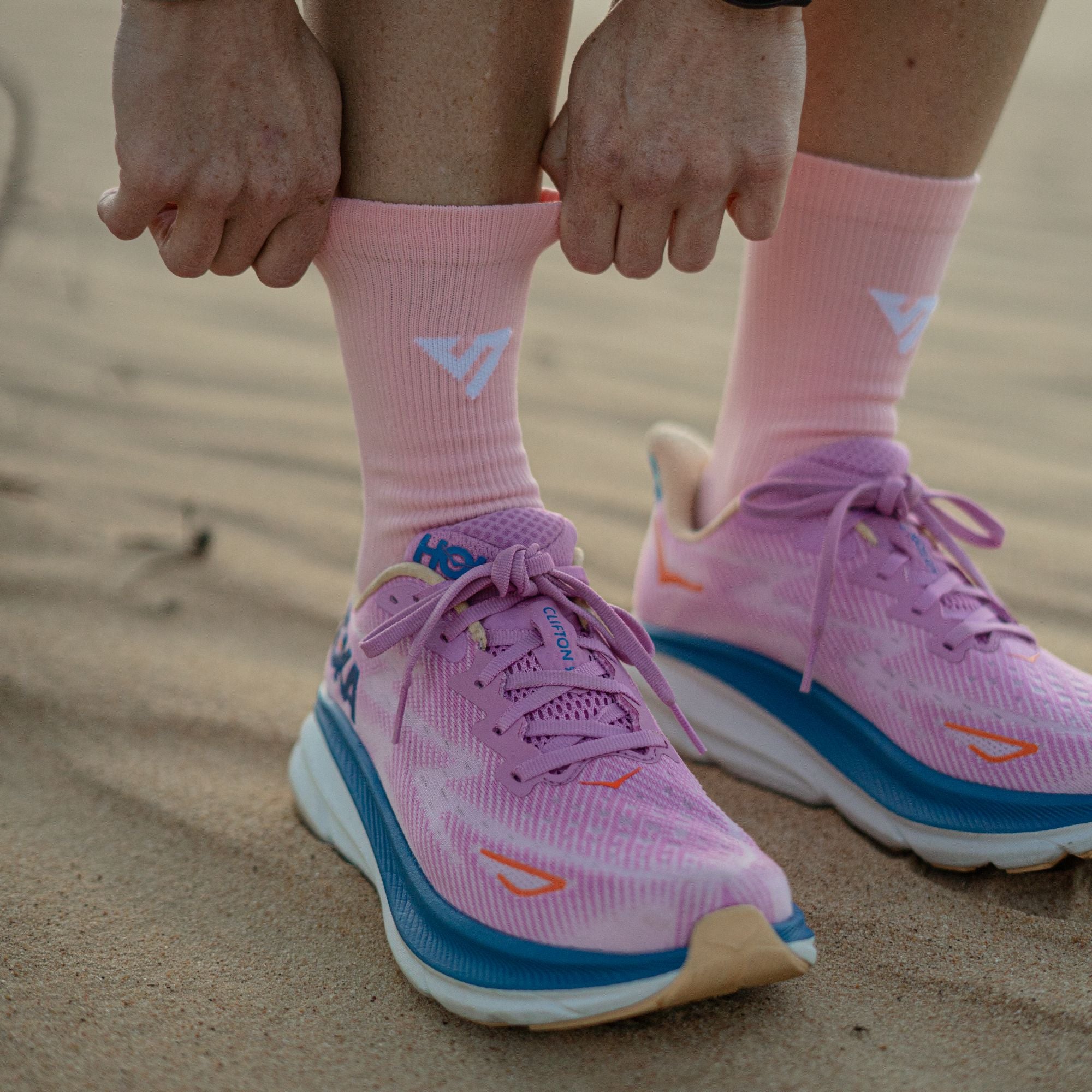 Versus Pink Sky Merino Winter Socks 