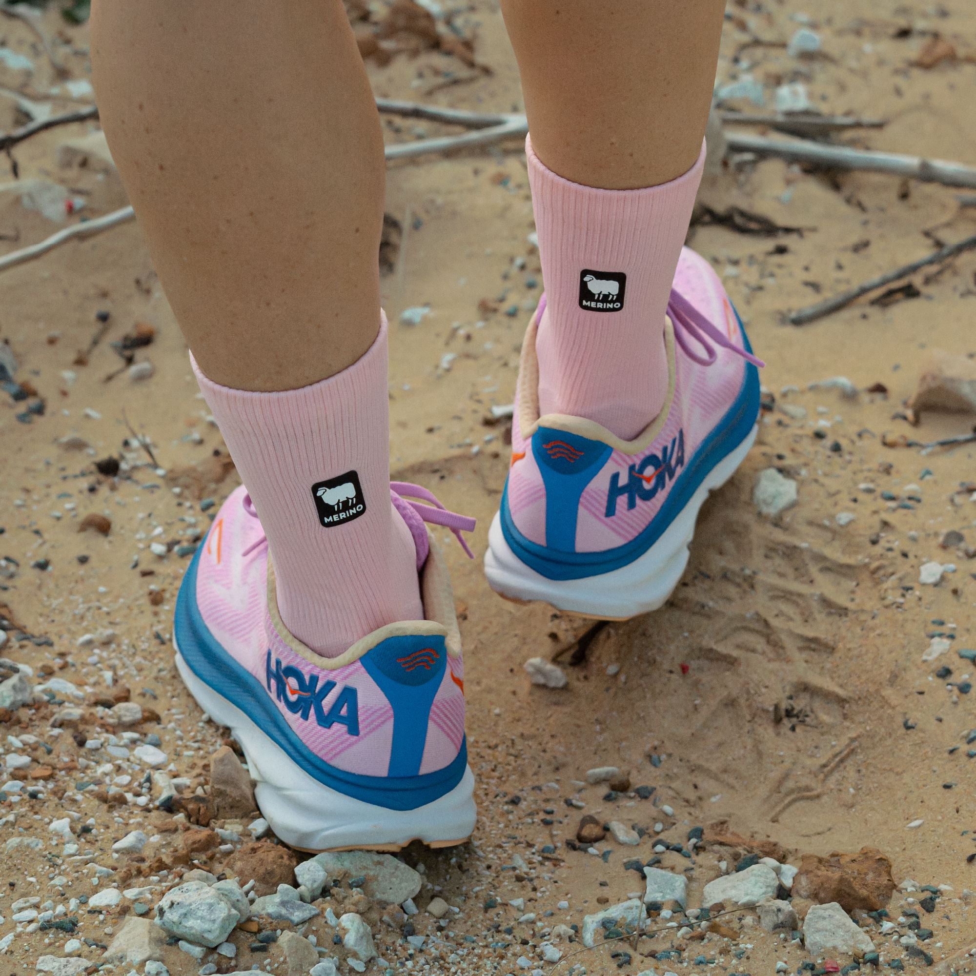 Versus Pink Sky Merino Winter Socks 