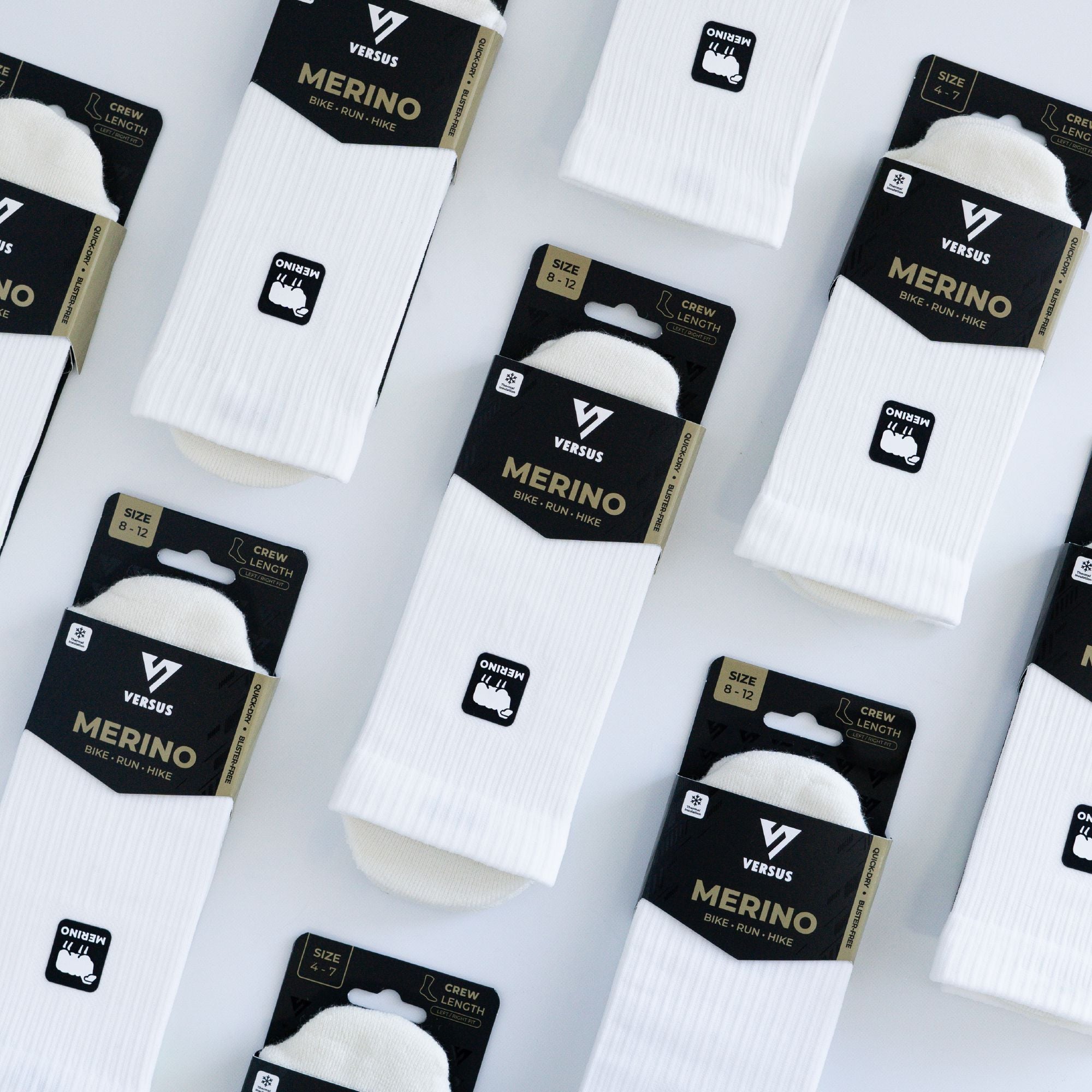 Versus White Polar Merino Winter Socks 