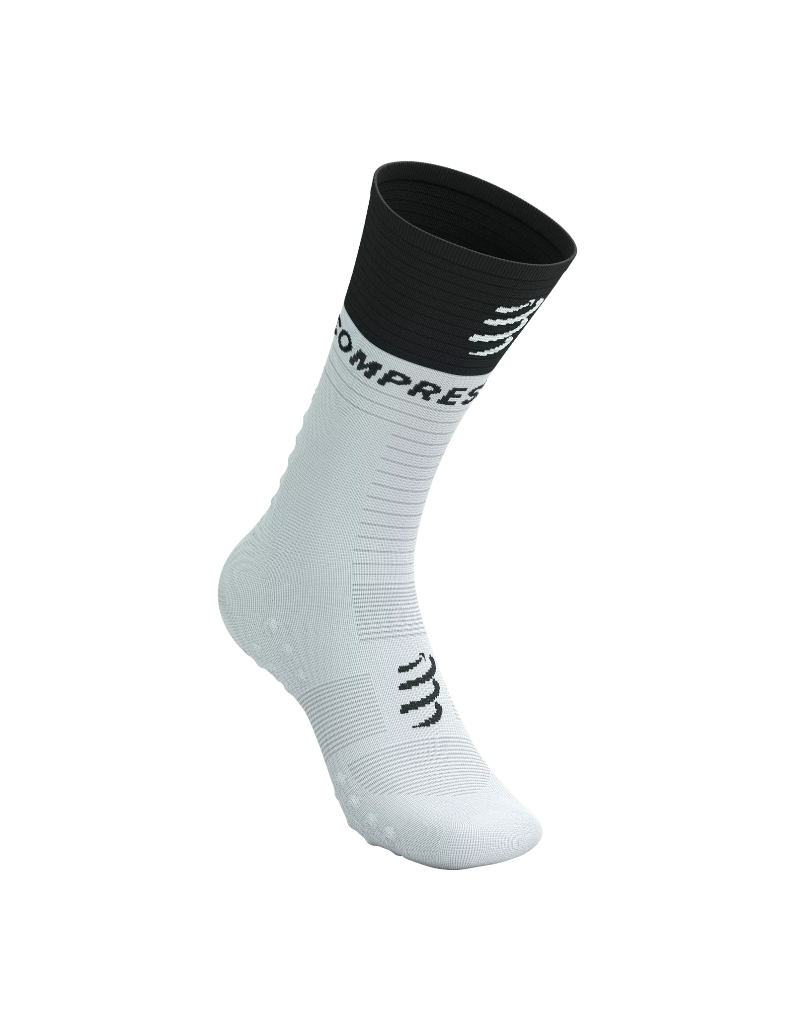 Compressport Mid Compression Socks V2.0 White/Black T1 (EU 35-38) 