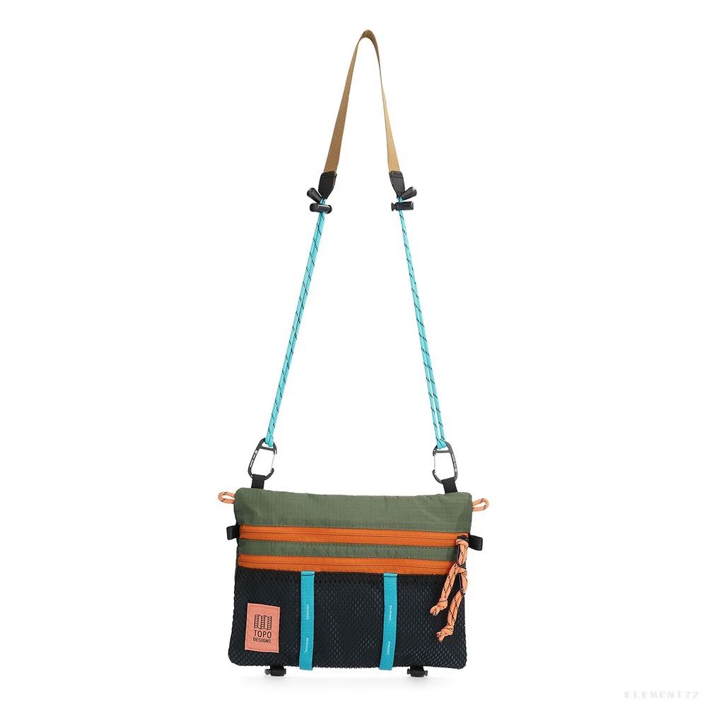 Topo Designs Mountain Accessory Shoulder Bag Olive/Pond Blue 