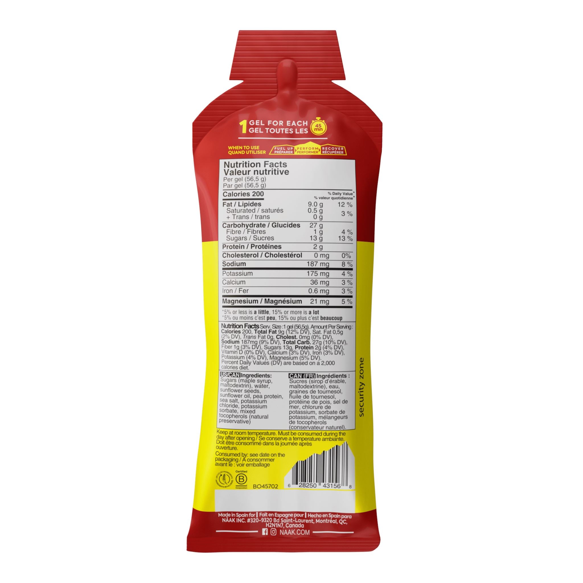 naak Ultra Energy Gel 