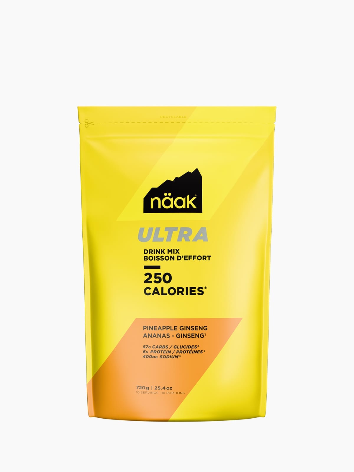 naak Ultra Energy™ Drink Mix Pineapple Ginseng 720g 