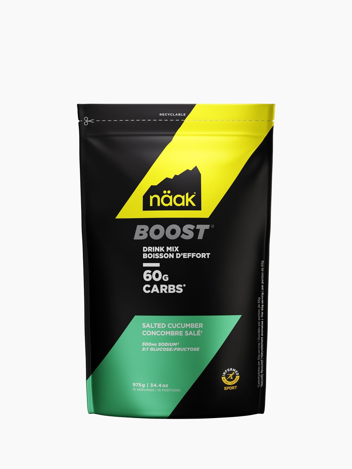 naak Boost Energy™ Drink Mix Salted Cucumber 975g Bag 