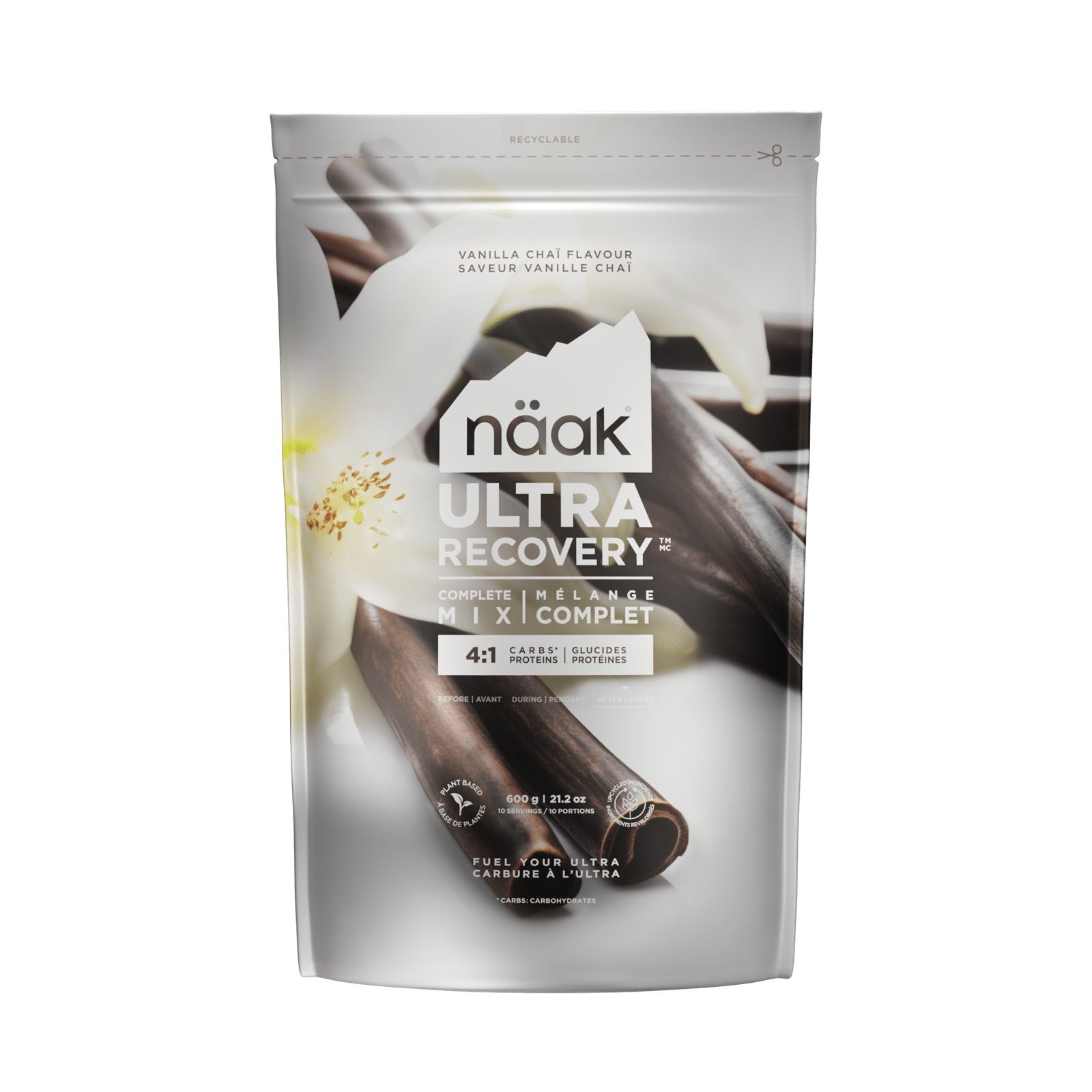 naak Ultra Recovery™ Complete Mix Powder 600g Vanilla Chai 