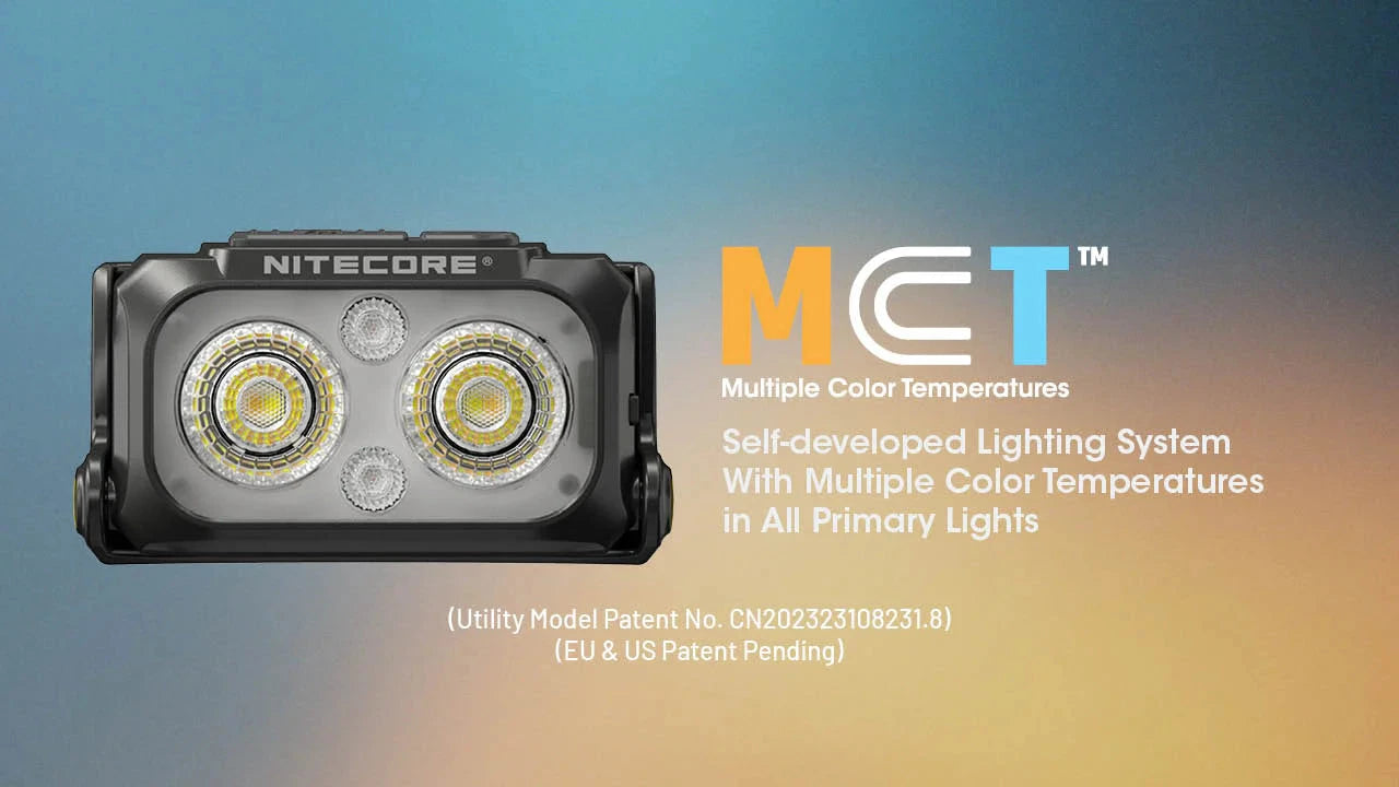 Nitecore NU25 MCT UL 400 Lumens Ultralight Rechargeable Headlamp 