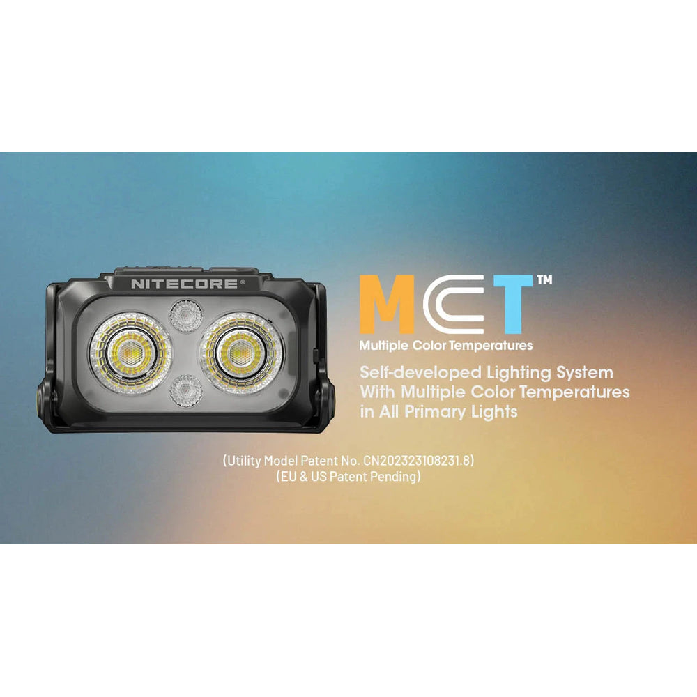Nitecore NU25 MCT UL 400 Lumens Ultralight Rechargeable Headlamp 