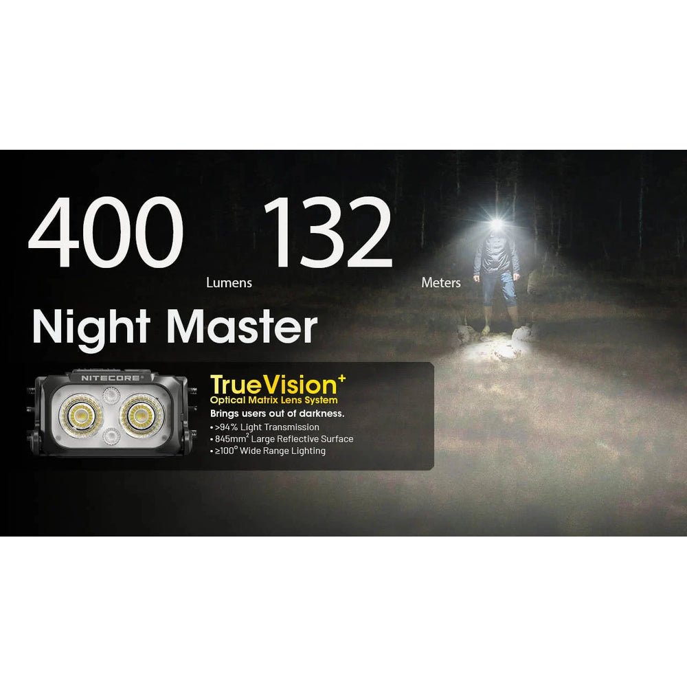 Nitecore NU25 MCT UL 400 Lumens Ultralight Rechargeable Headlamp 