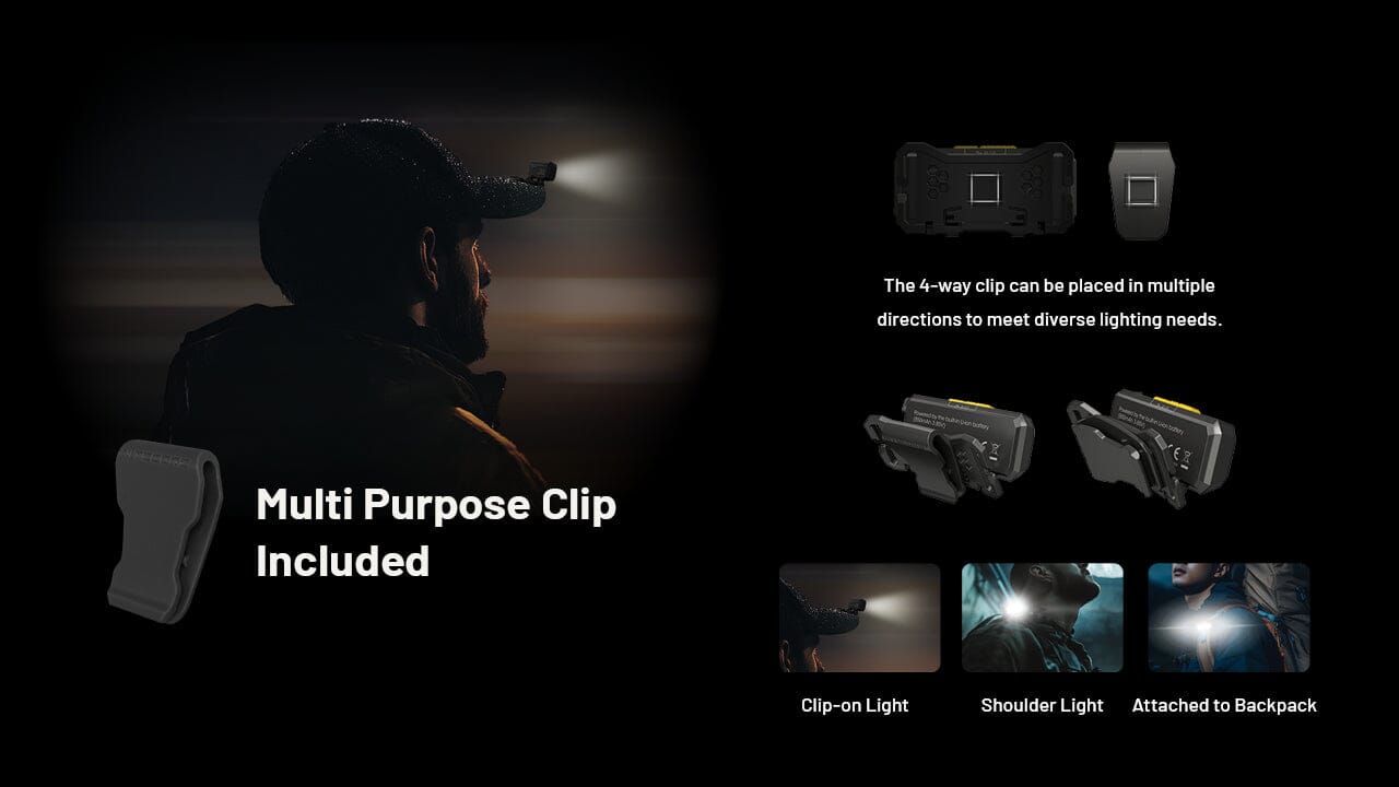 Nitecore NU27 600 Lumen USB-C Rechargeable Multi Color Temperature Outdoor Headlamp 