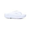 OOFOS Women's OOmega OOlala Thong Sandal - White 