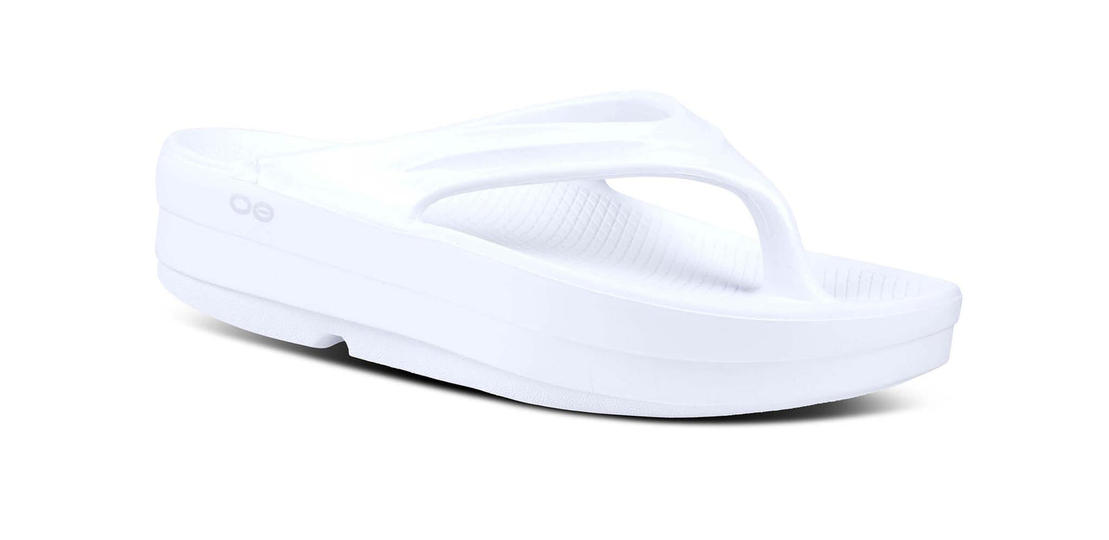 OOFOS Women's OOmega OOlala Thong Sandal - White White US 5 EU 36 