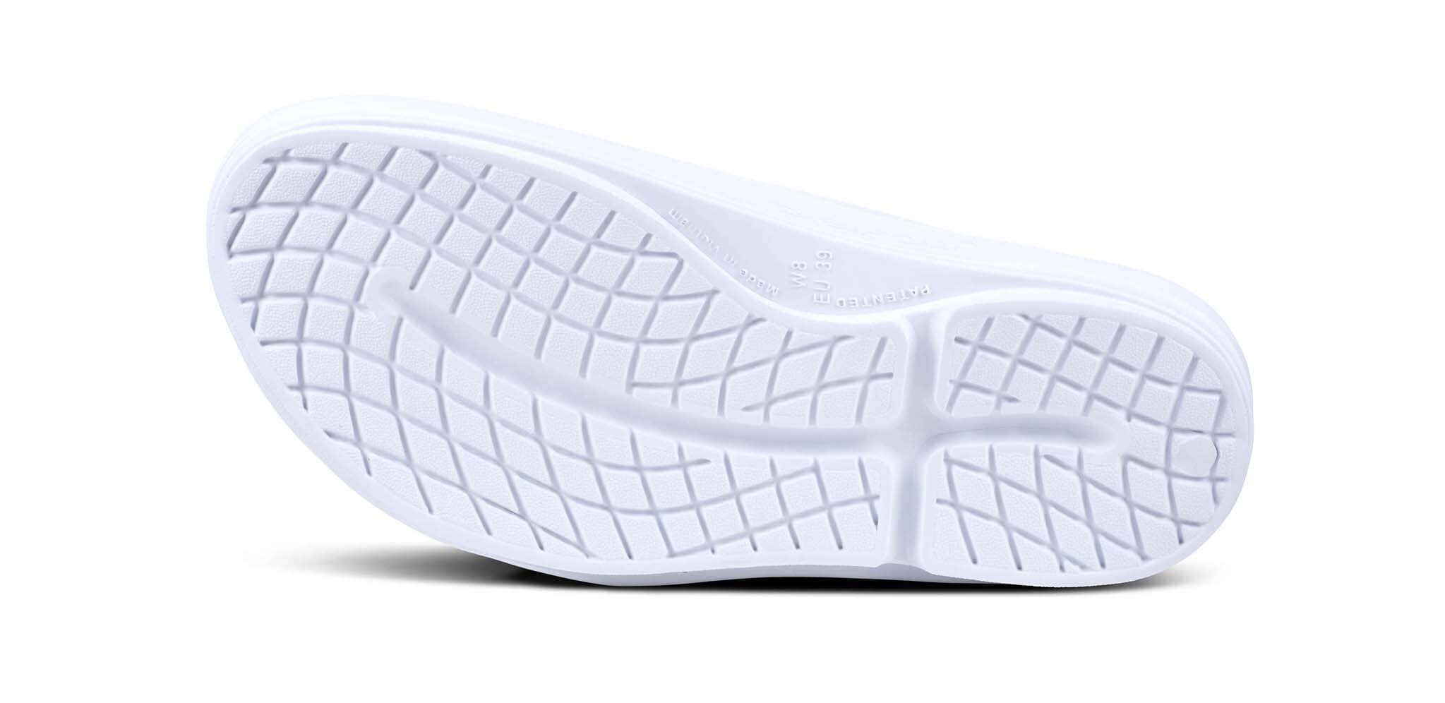OOFOS Women's OOmega OOlala Thong Sandal - White 