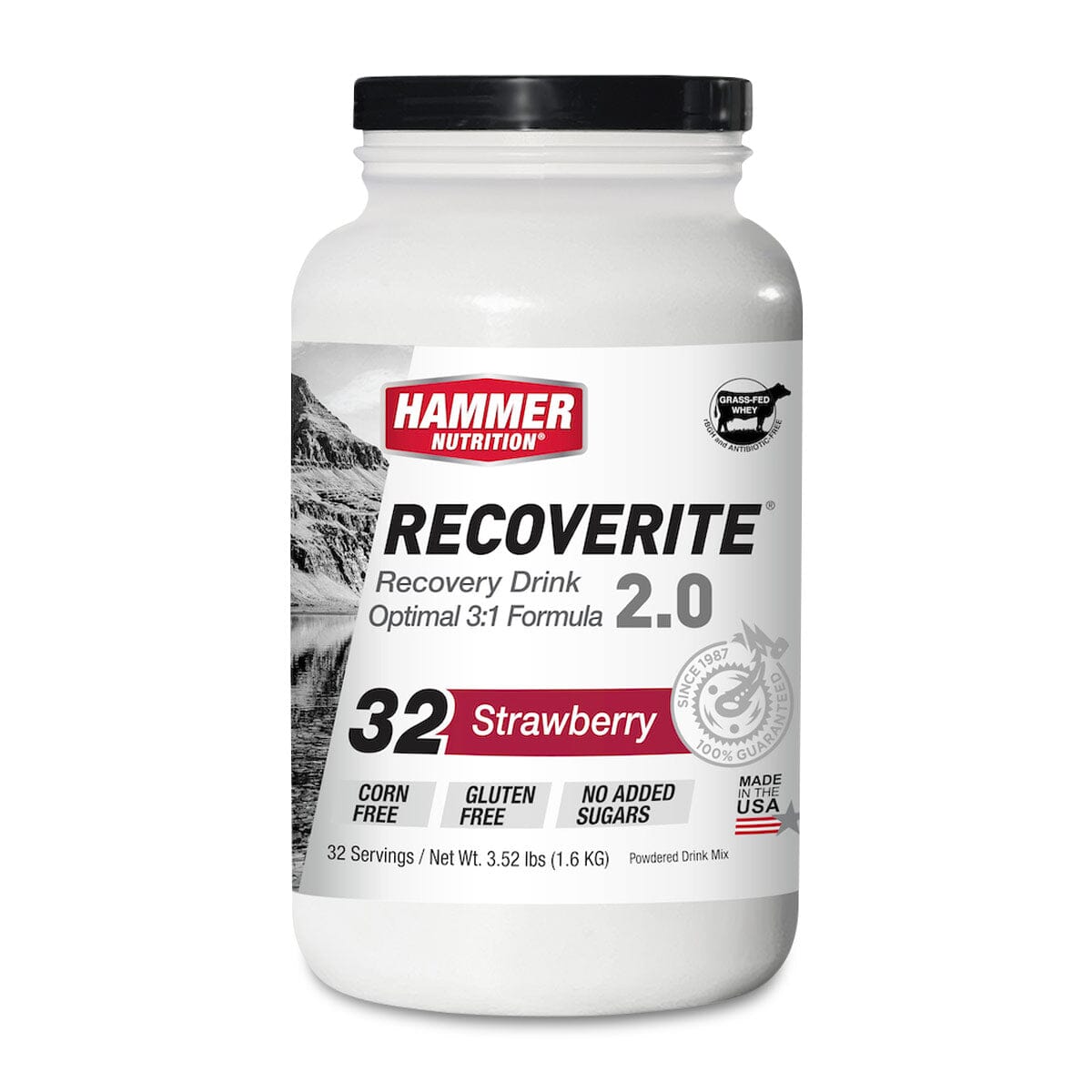 Hammer Recoverite (Glutamine Fortified Recovery Drink) Strawberry 32 SERVING 