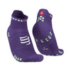 Compressport Pro Racing Socks V4.0 Run Low Purple/Paradise Green T2 (EU 39-41) 
