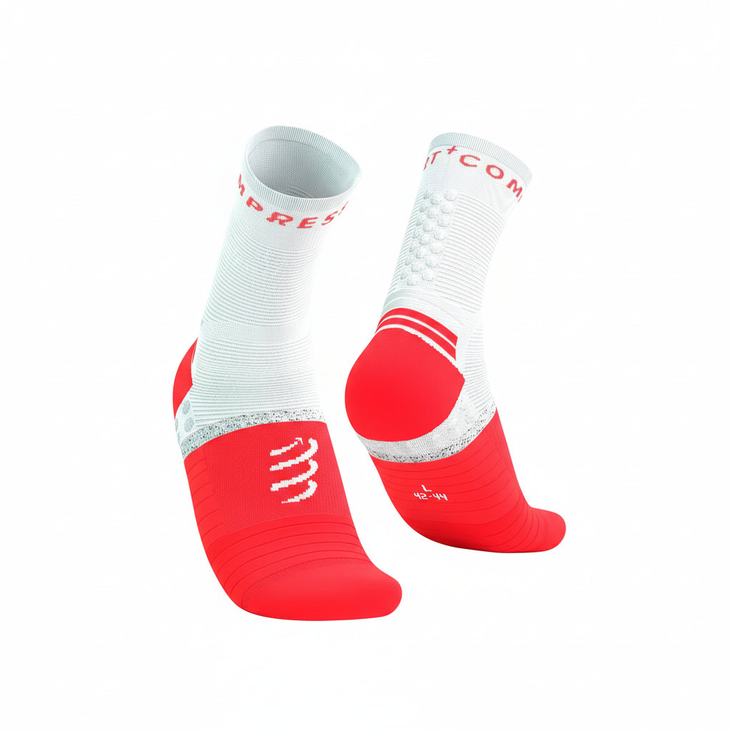 Compressport Pro Marathon Socks V2.0 Fluo Red/White T1 (EU 35-38) 