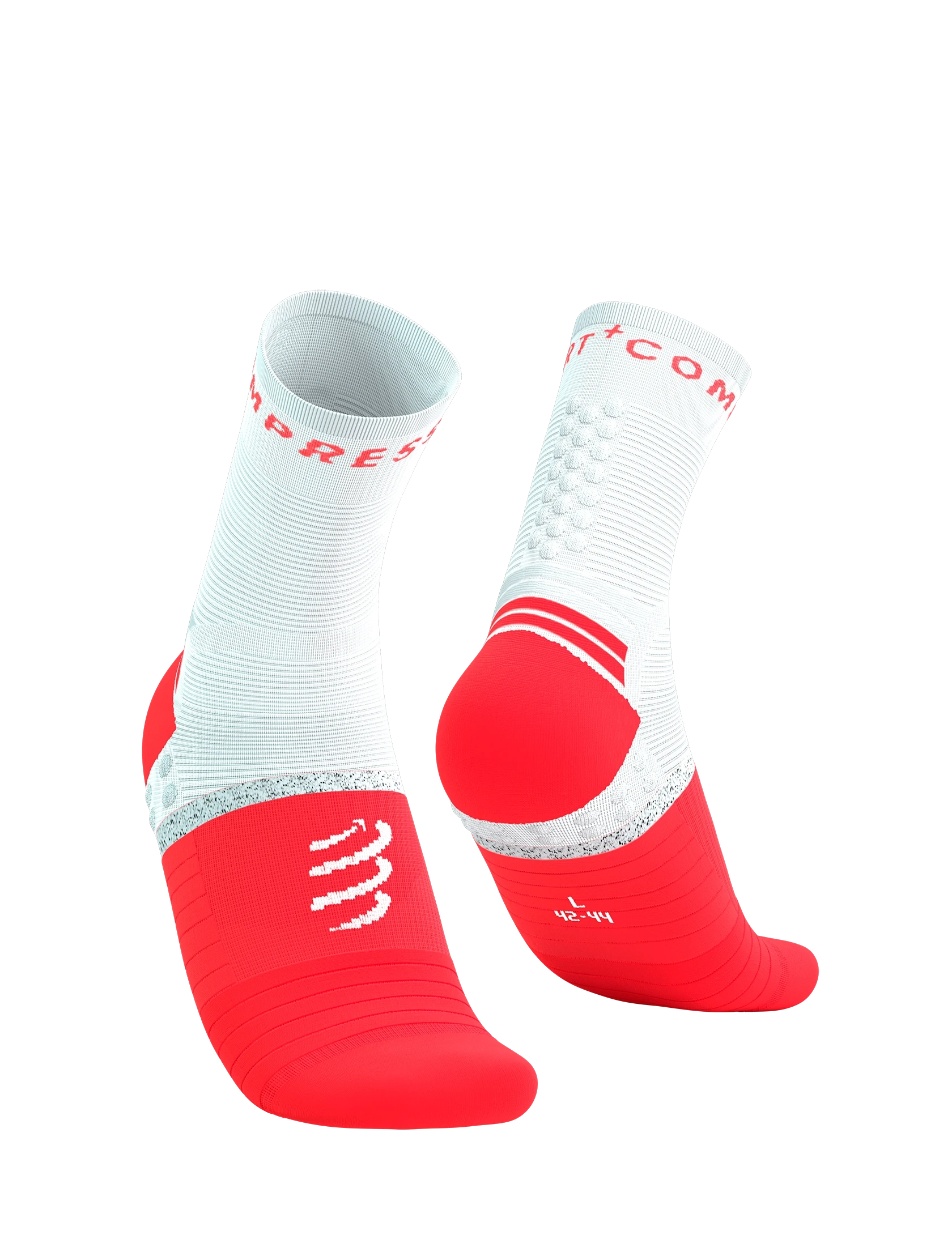 Compressport Pro Marathon Socks V2.0 Fluo Red/White T1 (EU 35-38) 