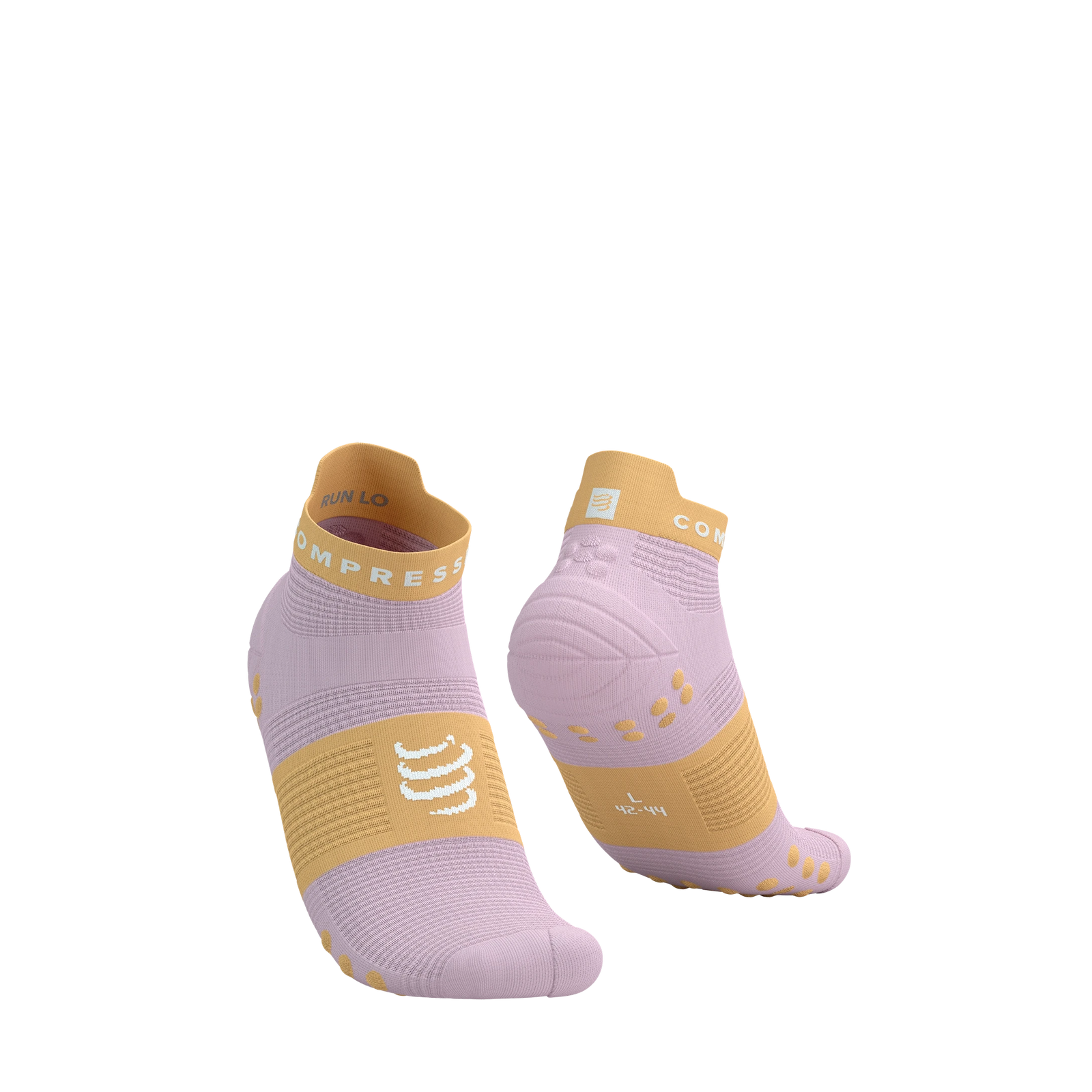 Compressport Pro Racing Socks V4.0 Run Low Roseate/Buff Orange T1 (EU 35-38) 