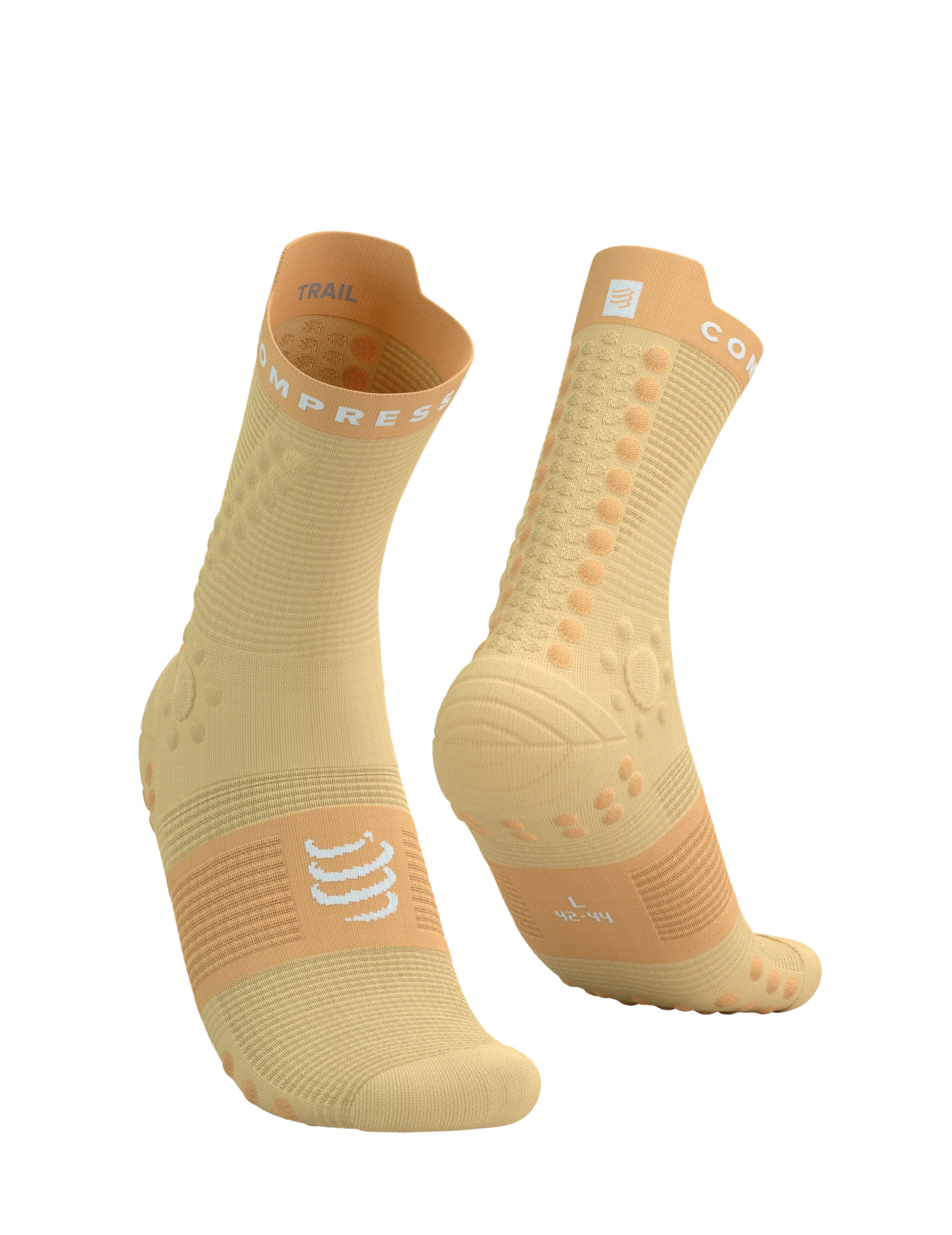 Compressport Pro Racing Socks V4.0 Trail Impala/Buff Orange T1 (EU 35-38) 