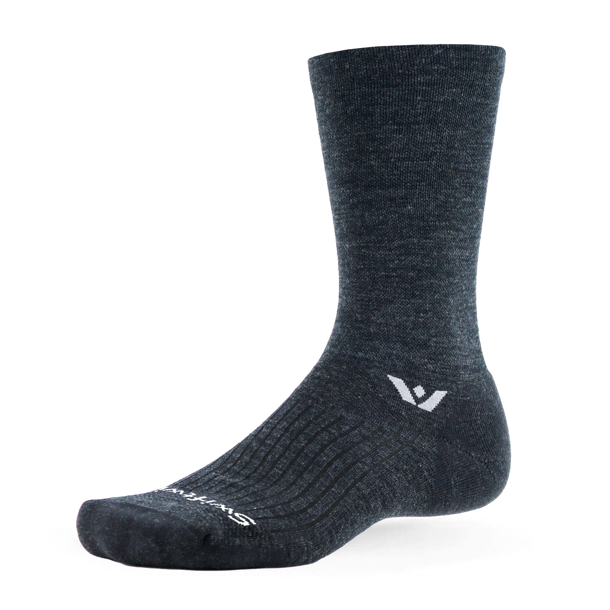 Swiftwick Pursuit Crew Socks Coal S 