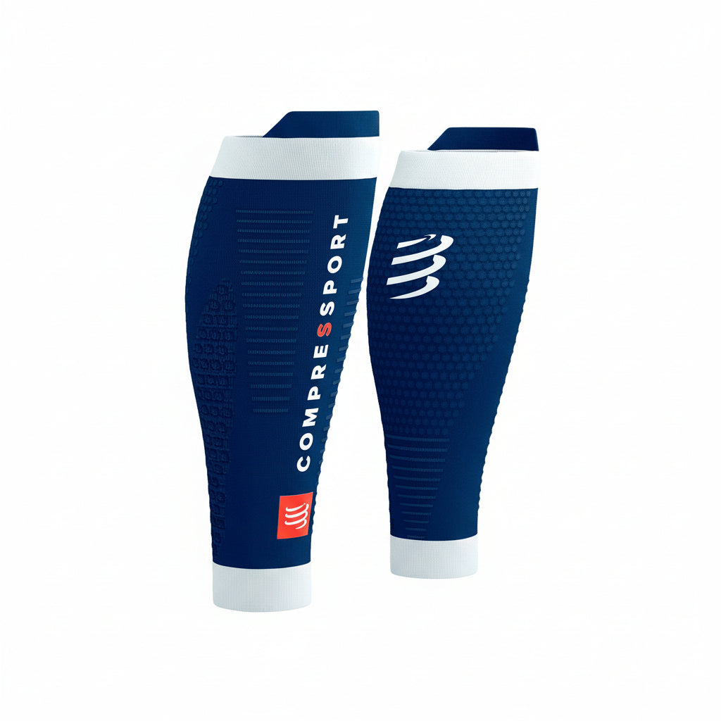 Compressport R2 3.0 Calf Sleeves Estate Blue/White T1 