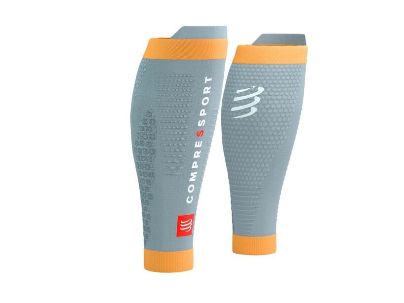 Compressport R2 3.0 小腿護套 - Alloy/Blazing Orange