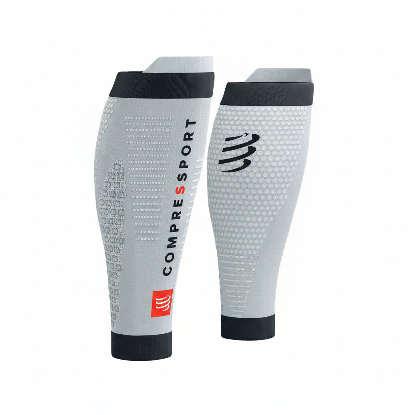Compressport R2 3.0 Calf Sleeves Grey Melange/Black T1 
