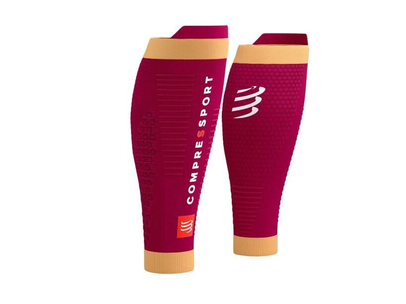 Compressport R2 3.0 Calf Sleeves Persian Red/Blazing Orange T1 