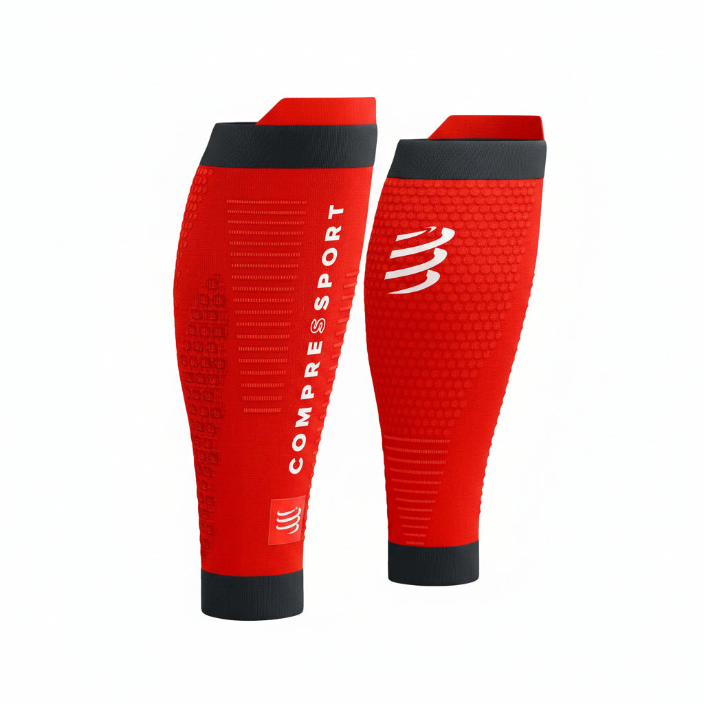 Compressport R2 3.0 小腿護套 - 紅黑