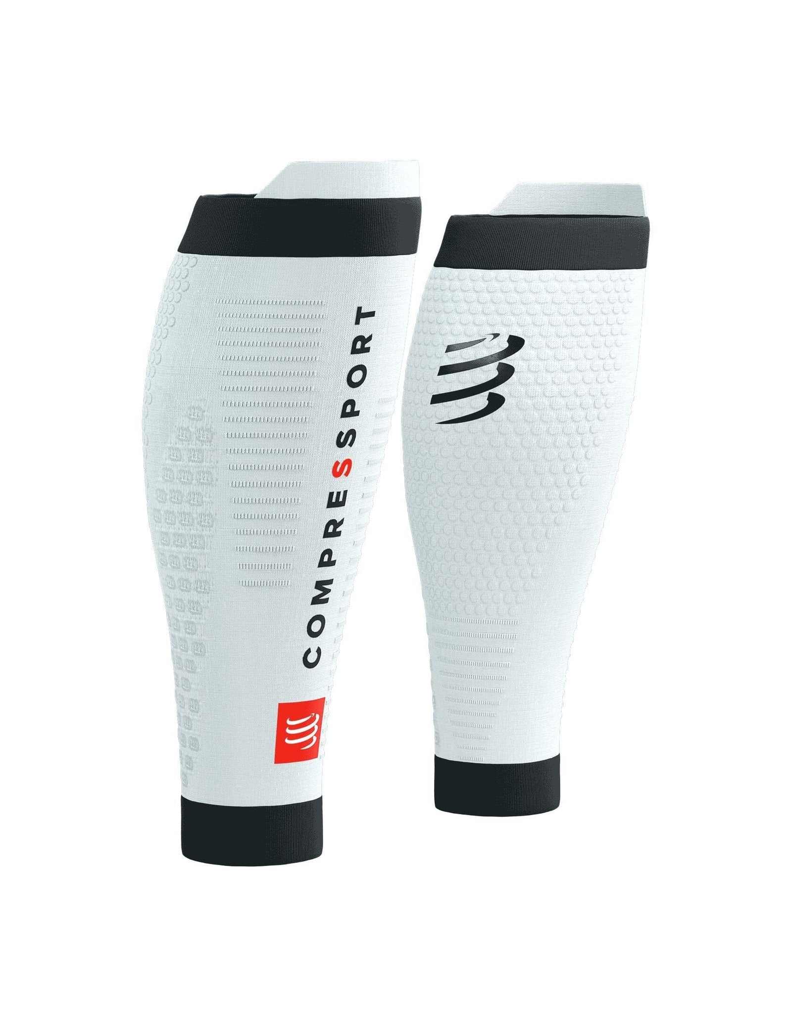 Compressport R2 3.0 Calf Sleeves White/Black T1 