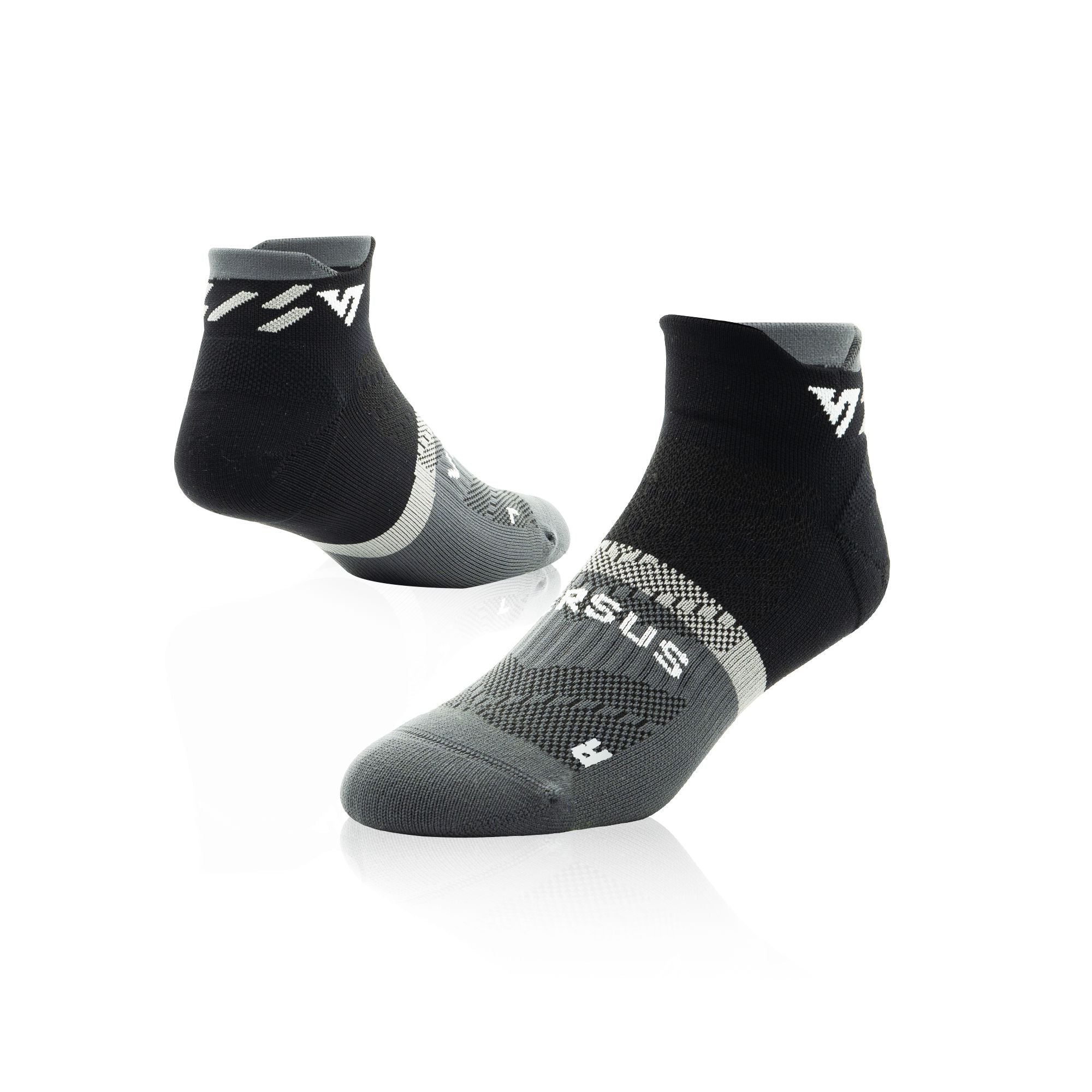 Versus Black Titanium Running Ankle Socks Black Titanium 4-7 