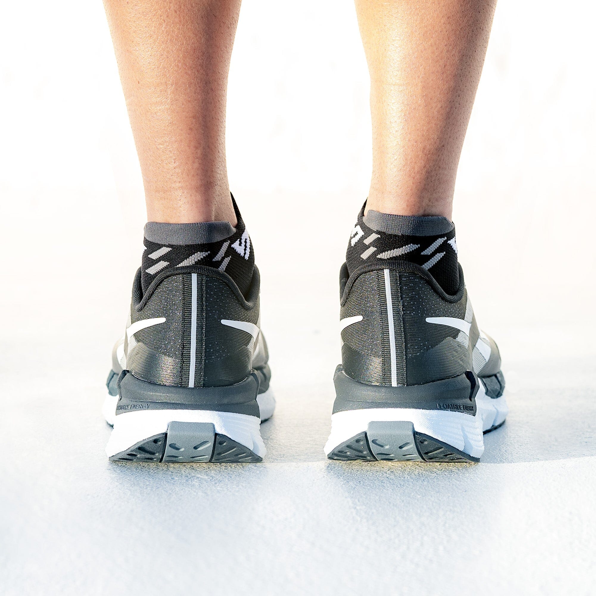 Versus Black Titanium Running Ankle Socks 