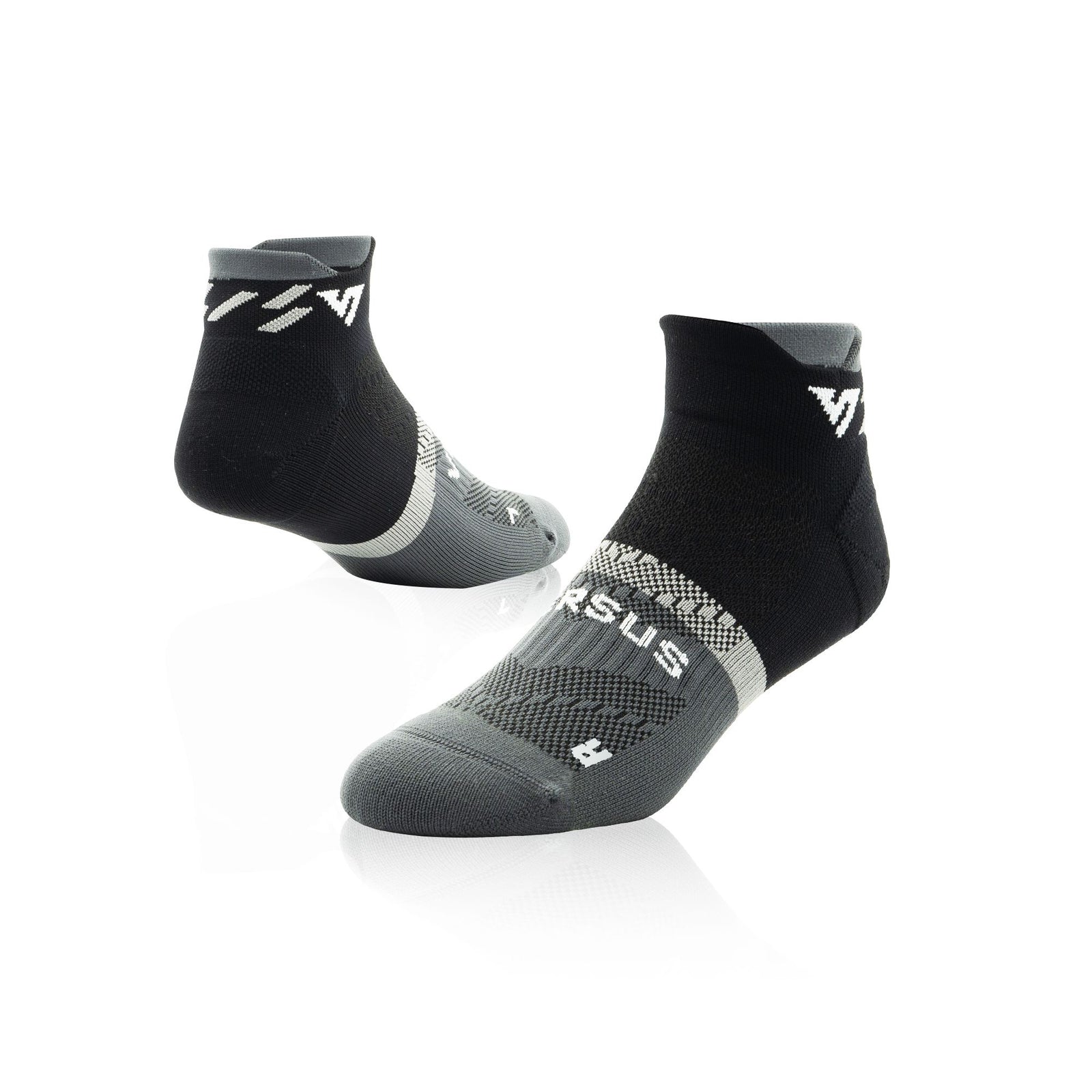Versus Black Titanium Running Ankle Socks Black Titanium 4-7 