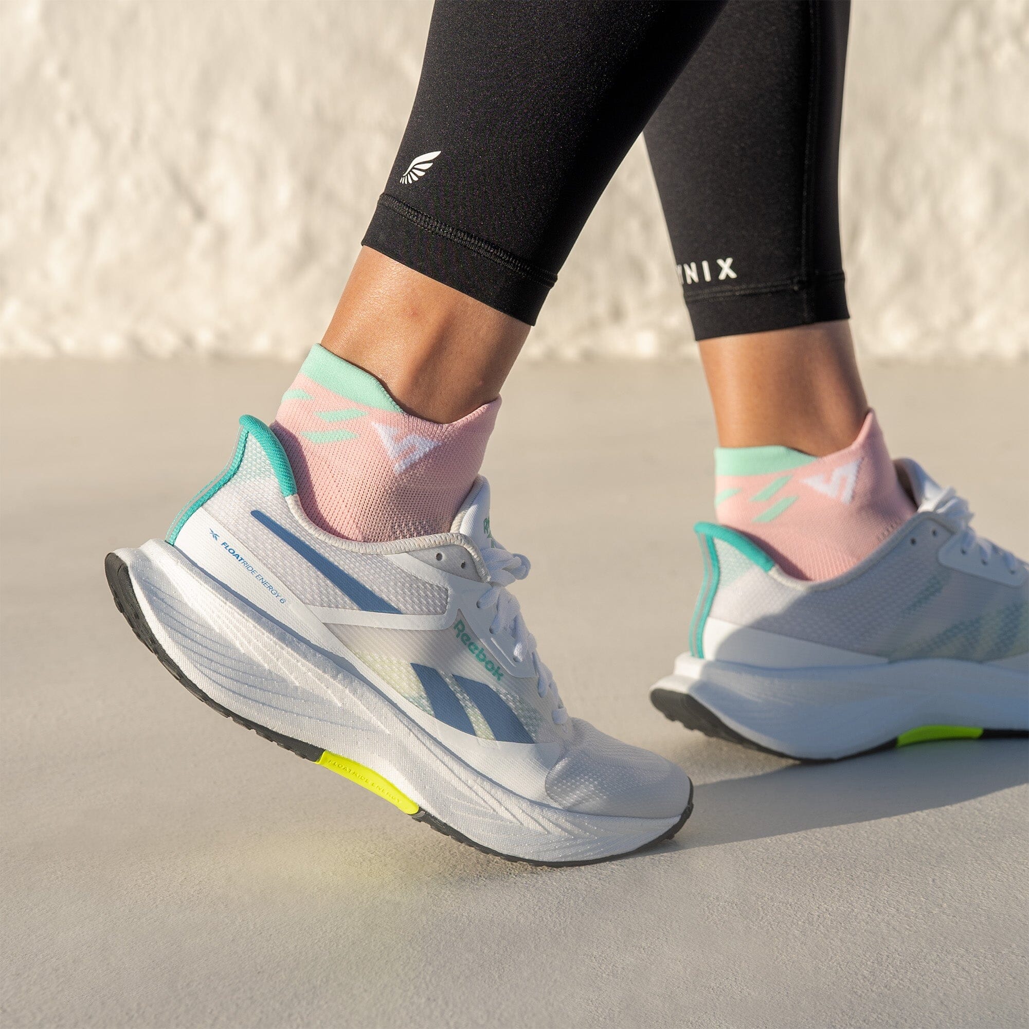 Versus Pink Blossom Running Ankle Socks 