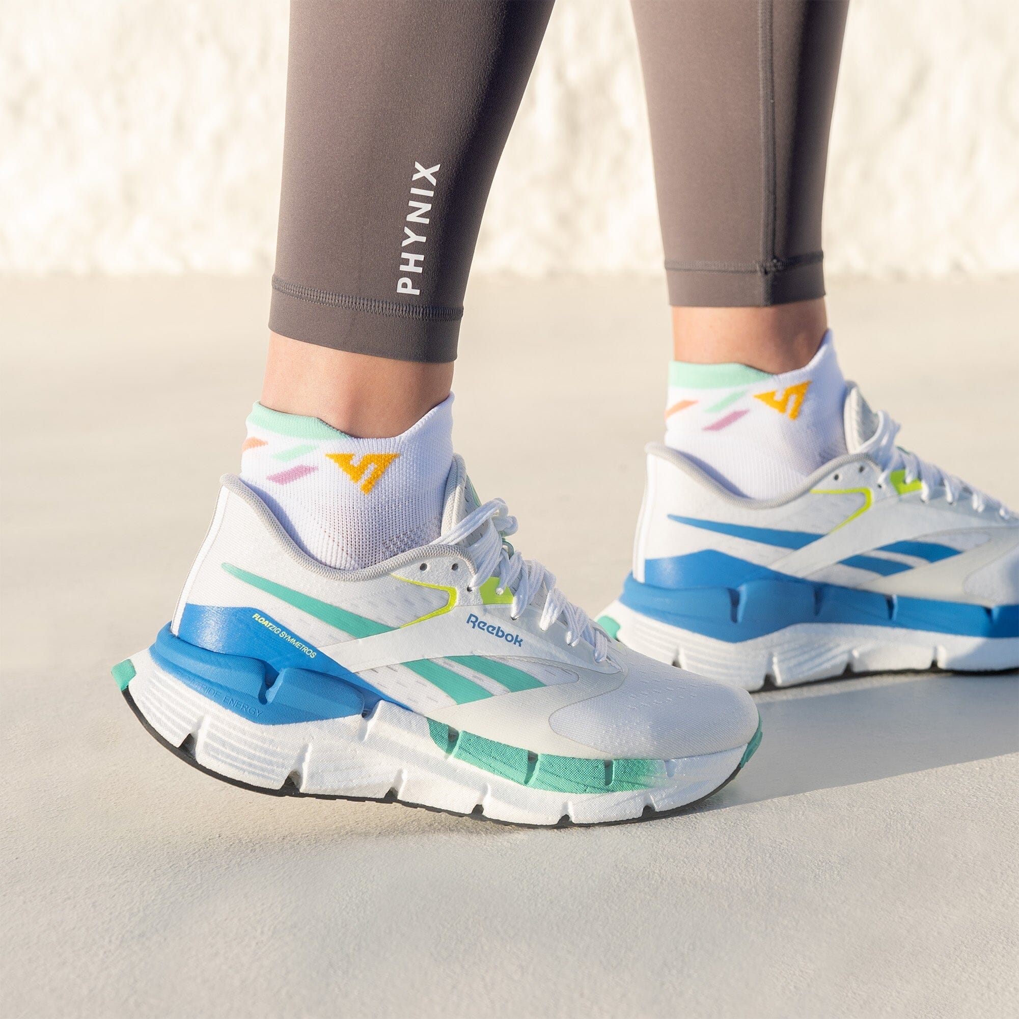 Versus Retro Rainbow Running Ankle Socks 