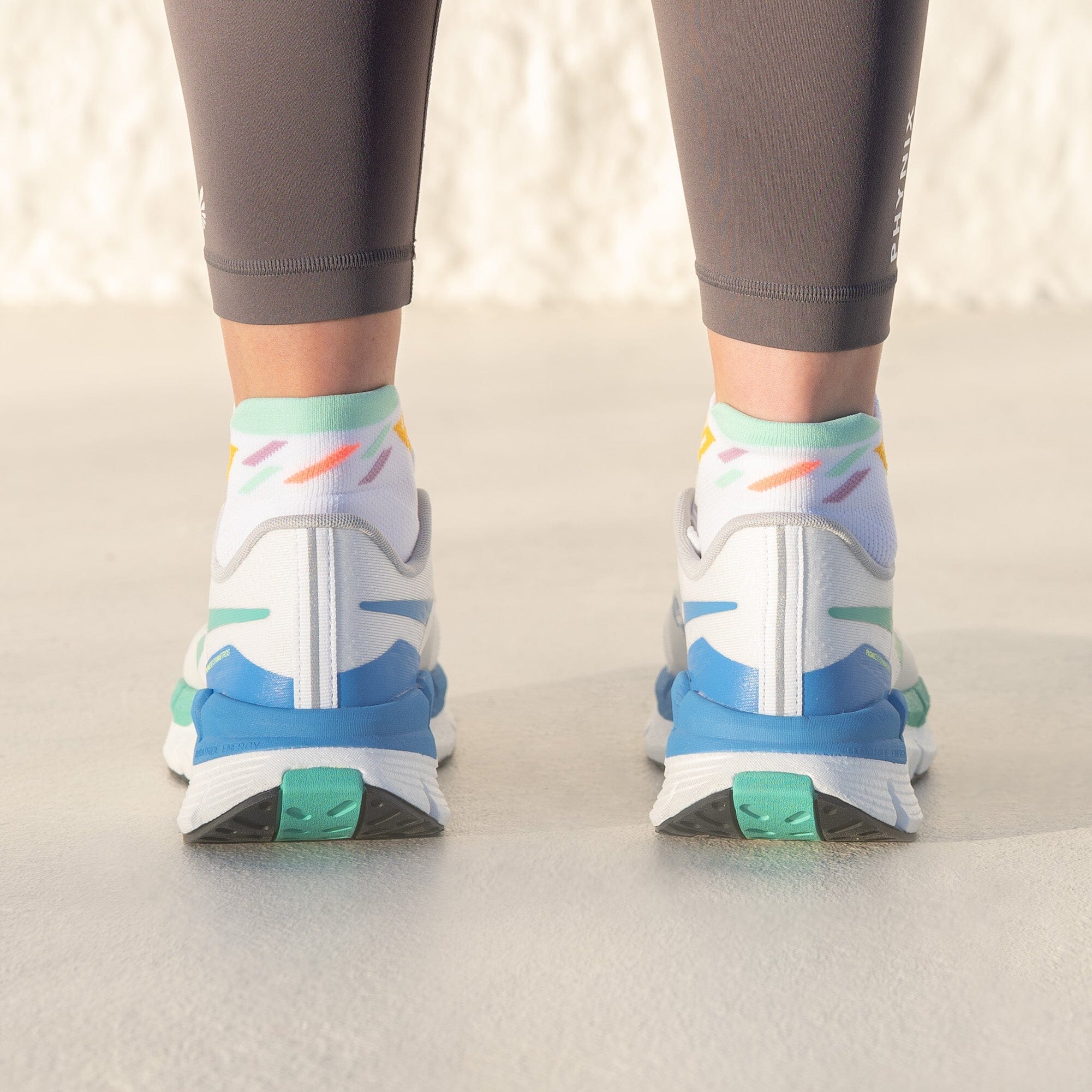 Versus Retro Rainbow Running Ankle Socks 