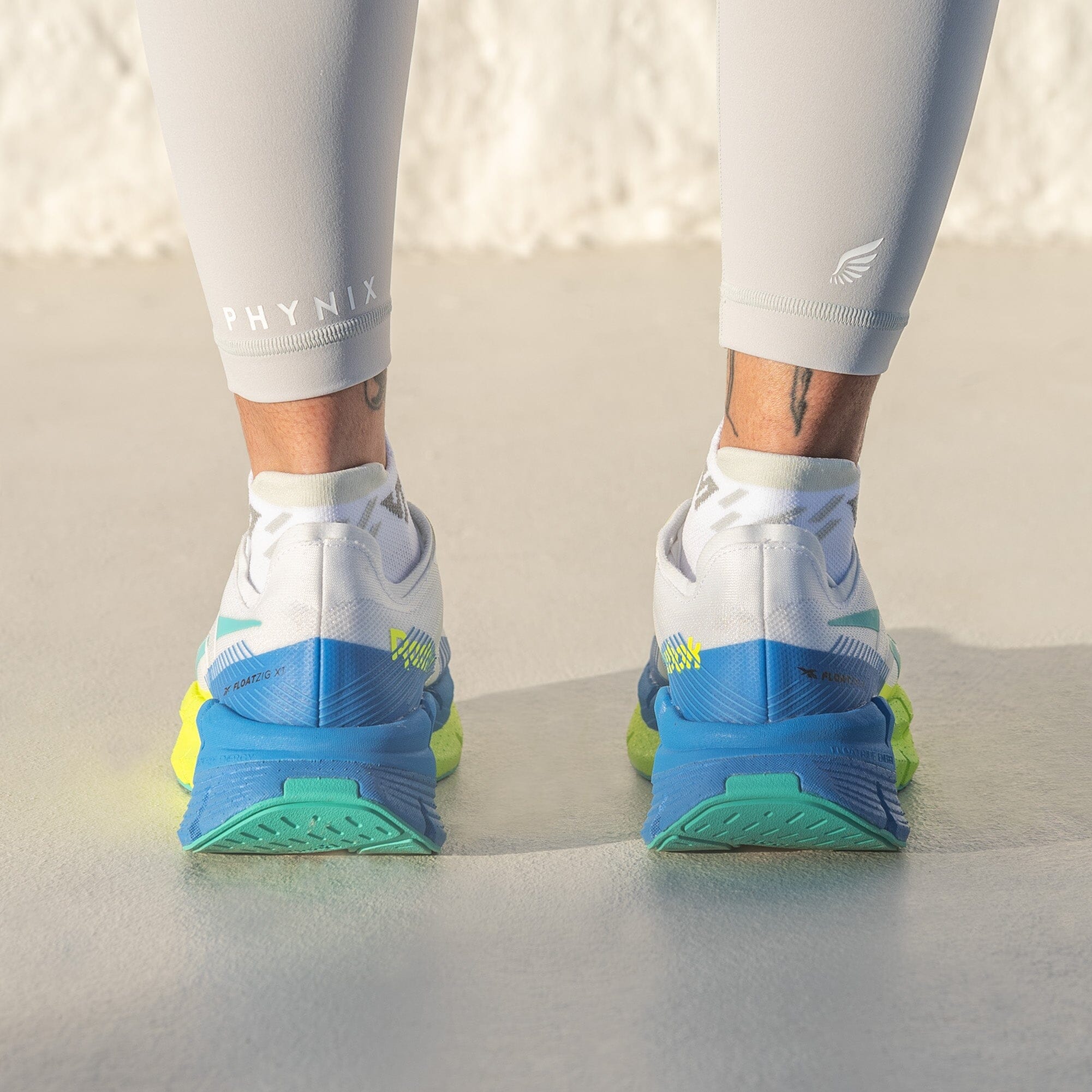 Versus White Glacier Running Ankle Socks 