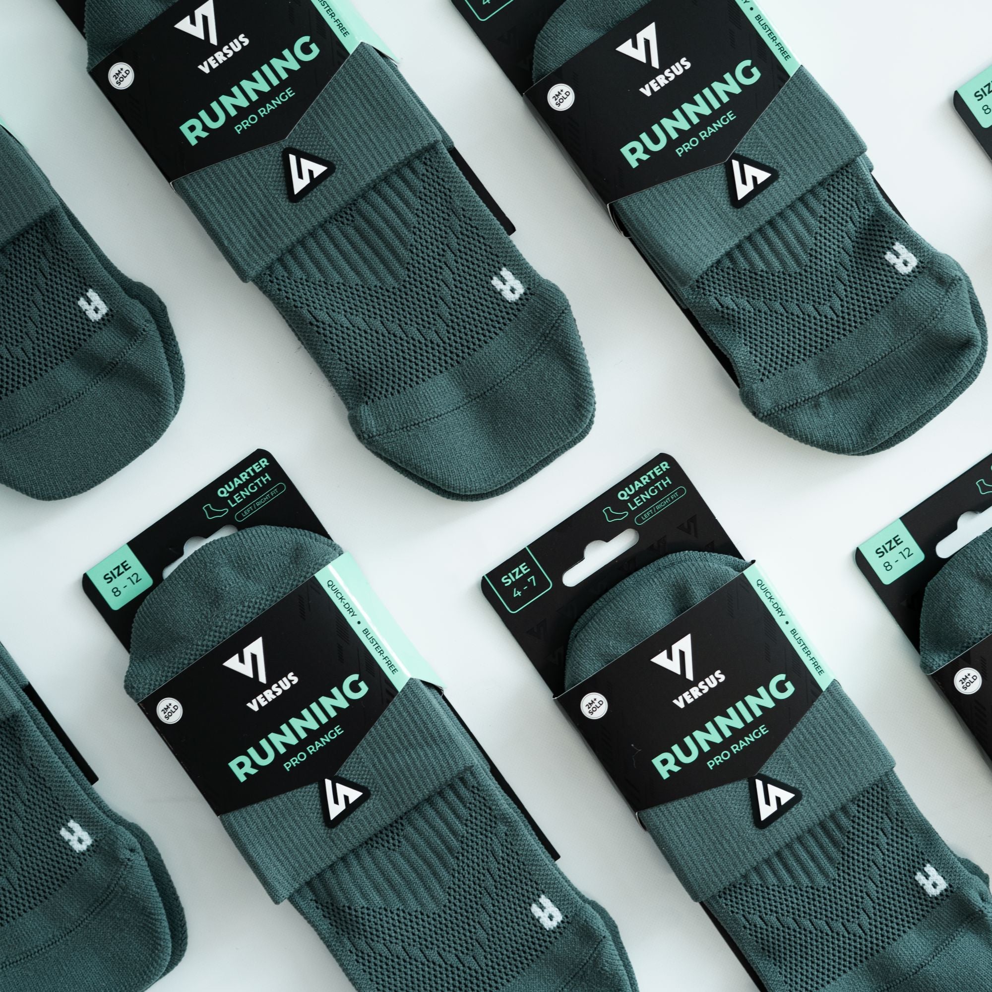 Versus Airforce Running Quarter Socks 