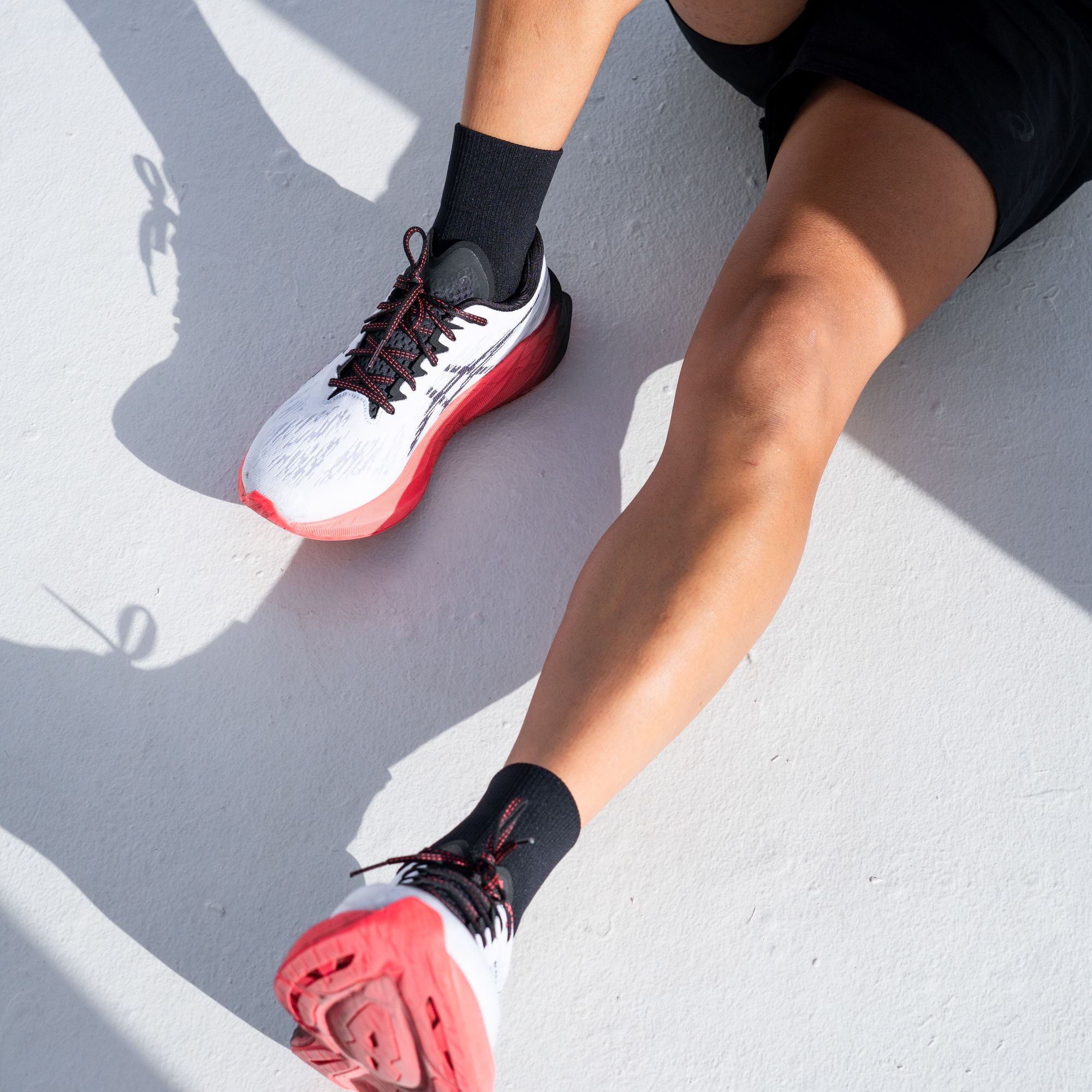 Versus Black Running Quarter Socks Black 4-7 