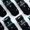 Versus Black Running Quarter Socks 