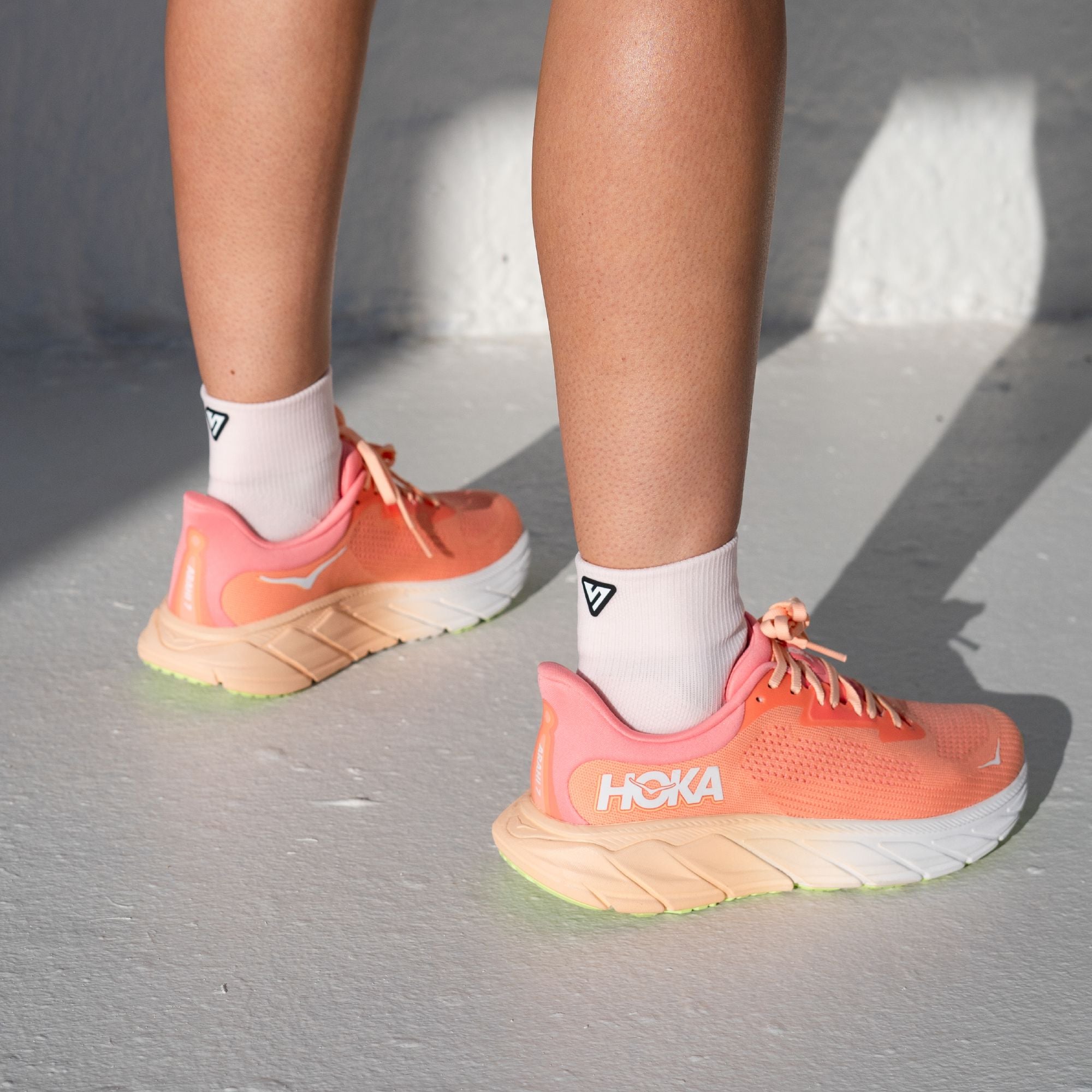 Versus Dirty Pink Running Quarter Socks 