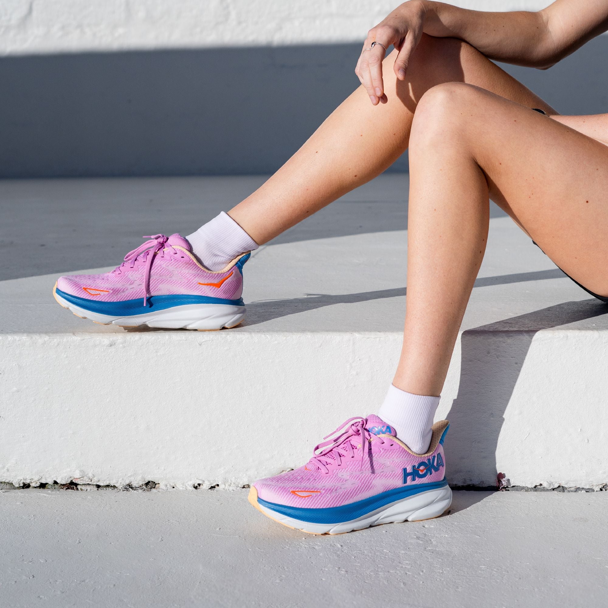 Versus Lilac Running Quarter Socks 