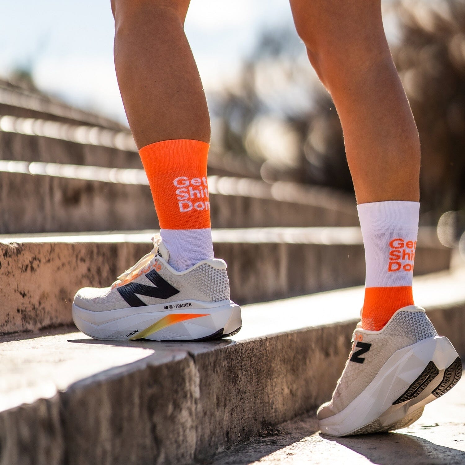 SPORCKS Get Shit Done Orange - Running Socks 