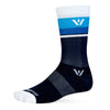 Swiftwick Aspire Crew Socks Navy White Stripe S 