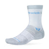 Swiftwick Aspire Mid-Crew Socks Blue Gray L 