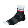 Swiftwick Aspire Mid-Crew Socks Euro Stripe Gray Pink S 