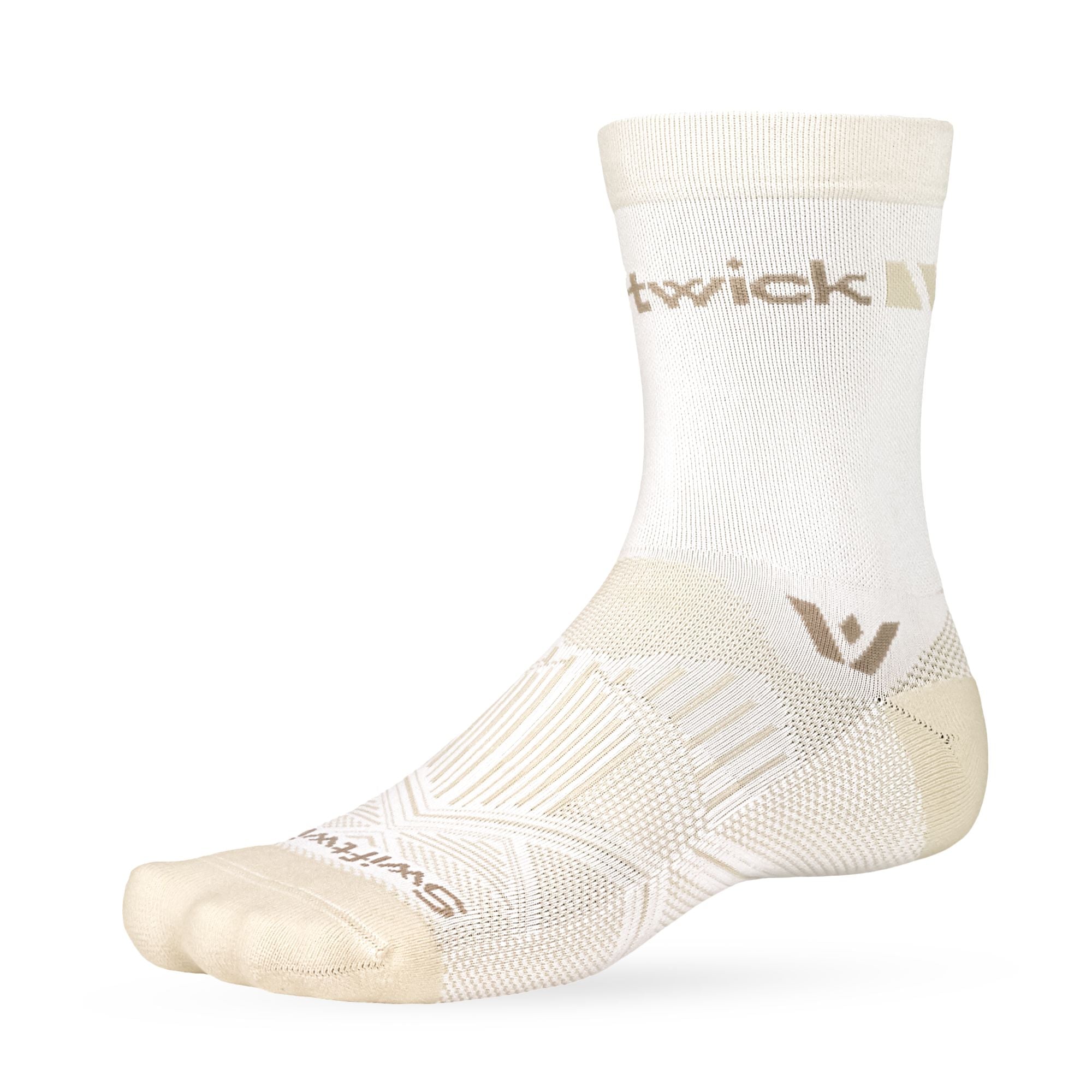 Swiftwick Aspire Mid-Crew Socks Oatmeal Tan L 