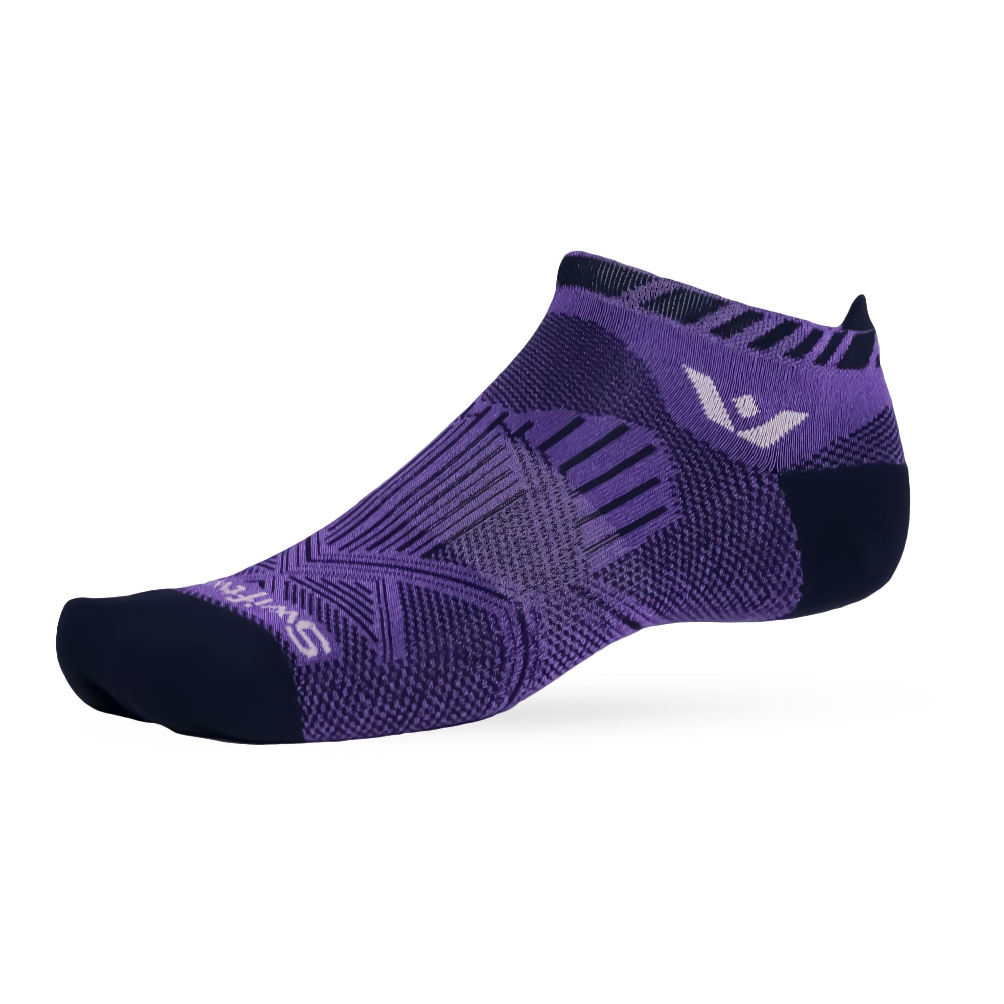 Swiftwick Aspire No Show Socks Navy Purple M 