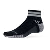 Swiftwick Flite XT Trail Quarter Crew Socks Charcoal Gray L 